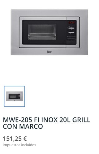 Microondas Teka MWE 205 FI