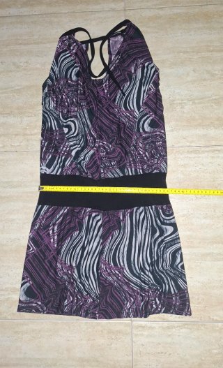 T36 Stradivarius, vestido estampado halter