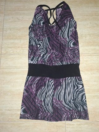 T36 Stradivarius, vestido estampado halter
