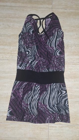 T36 Stradivarius, vestido estampado halter