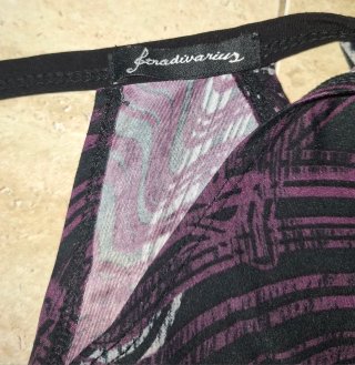 T36 Stradivarius, vestido estampado halter