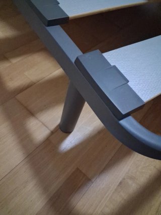 Somier con patas y colchón Visco Grafeno 150x190