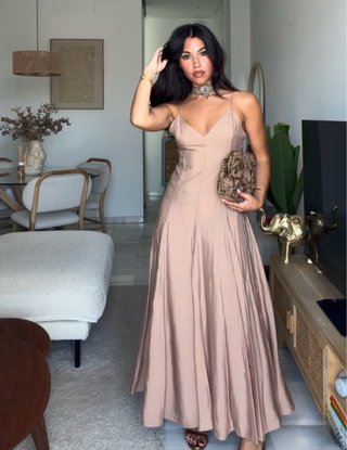 Vestido largo vuelo