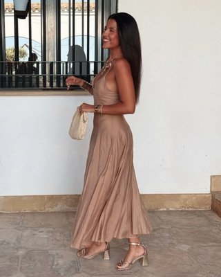 Vestido largo vuelo
