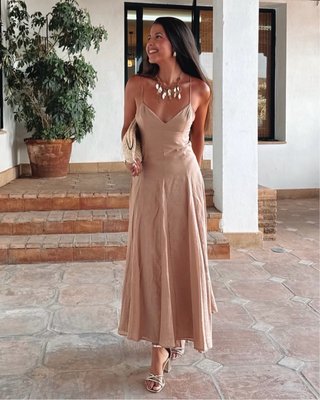 Vestido largo vuelo