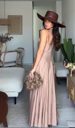 Vestido largo vuelo