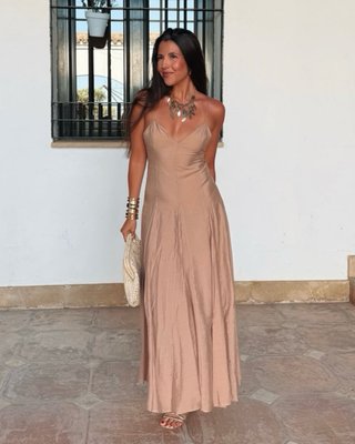 Vestido largo vuelo