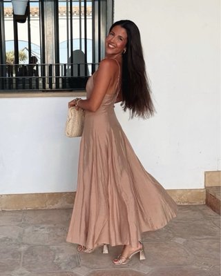 Vestido largo vuelo