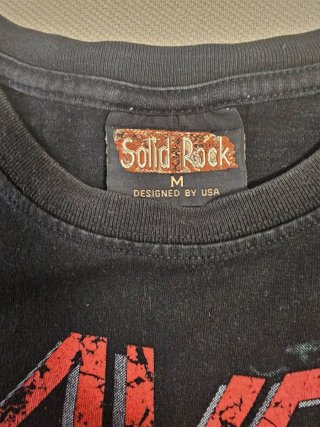 CAMISETA DE SLAYER SOLID ROCK HEAVY METAL