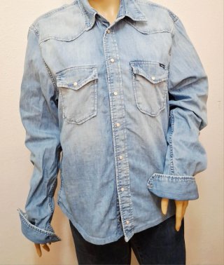Camisa vaquera Wrangler azul