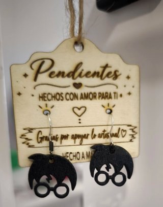 Pendientes madera