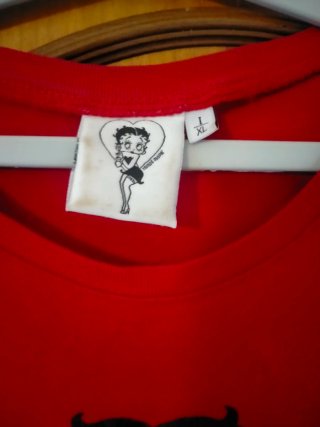 T-shirt Betty Boop rossa
