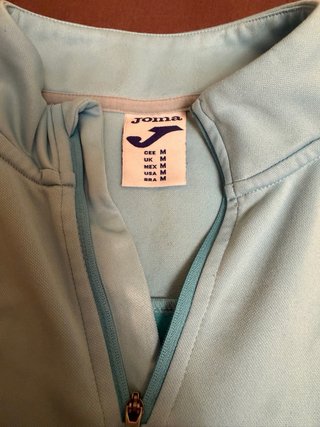 2 Sudaderas Joma Media Cremallera rosa y azul.