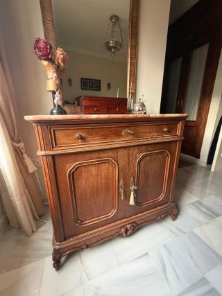 Dormitorio matrimonio antiguo madera