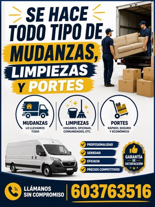 Conductor de mudanzas linpiezas y portes