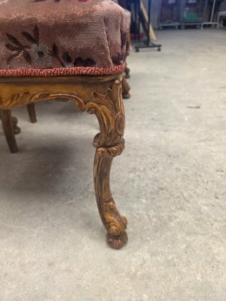Seis sillas antiguas madera maciza alta calidad