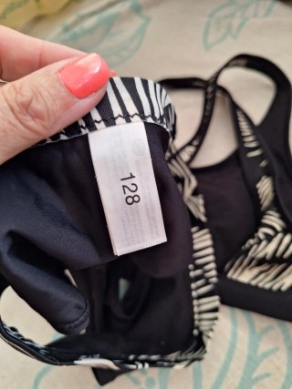 Bikini niña estampado hojas