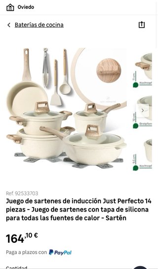 Set de Ollas con Tapa y Utensilios