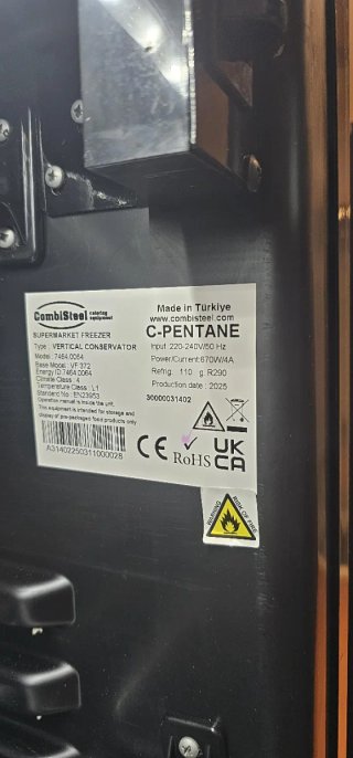 Congelador Vertical Puerta Cristal