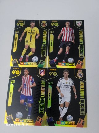 Adrenalyn XL 25/26 - 4 Cromos Edición Limitada