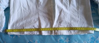 Blusa blanca y azul con encaje fiestas patronales
