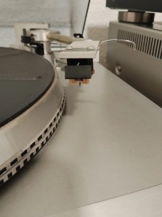 Tocadiscos Unitra GS-431 Plata+ aguja de repuesto
