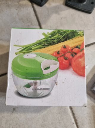 Picador de cocina manual verde