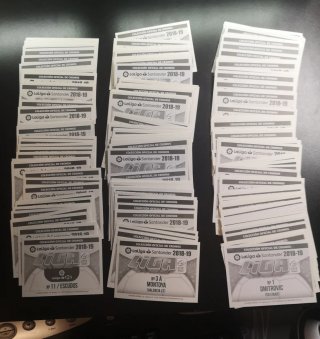 Lote cromos Liga Este 2018-19