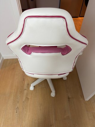 Silla Gaming DRW Blanca y Rosa