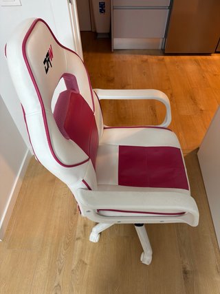 Silla Gaming DRW Blanca y Rosa