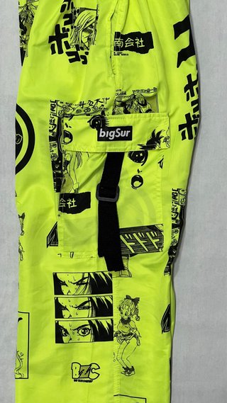 Pantalones Cargo Anime Neón