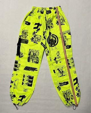 Pantalones Cargo Anime Neón