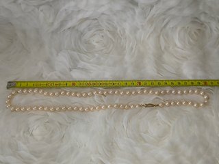 Collar de perlas vintage grabado "JAPAN"