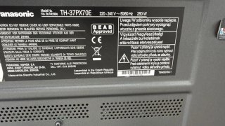 TV Panasonic 37 Negra, " NO es SMART "