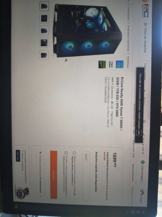PC gaming + monitor 22" + cascos hyperx incluidos