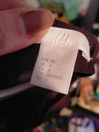 Abito H&M marrone Floreale
