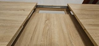 Mesa extensible madera color beige/marrón