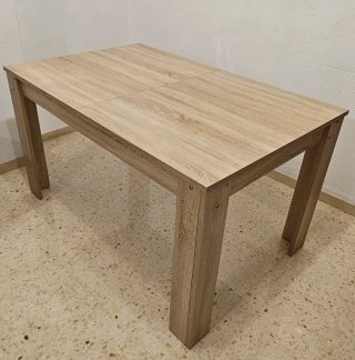 Mesa extensible madera color beige/marrón