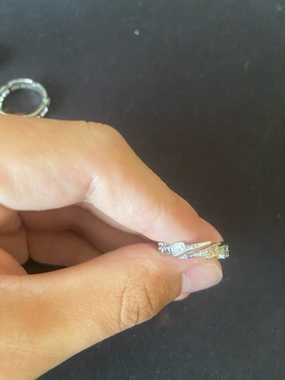 Lote de anillos plateados