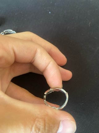 Lote de anillos plateados