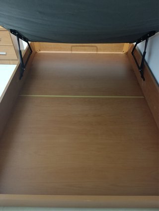Canapé abatible 135 cm madera y tela