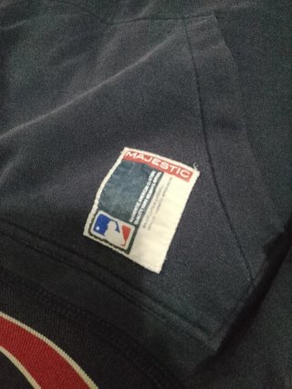 Sudadera Majestic NY Yankees Gris y Roja