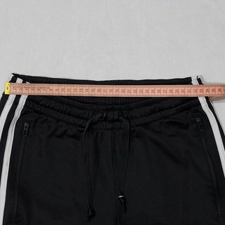 Pantalón Adidas Negro con Rayas Blancas
