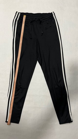 Pantalón Adidas Negro con Rayas Blancas