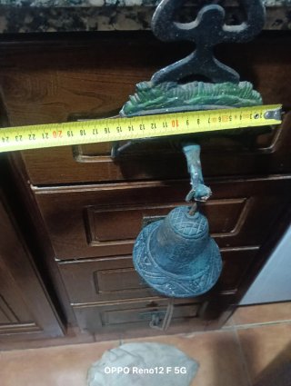 Campana de bienvenida Welcome metal