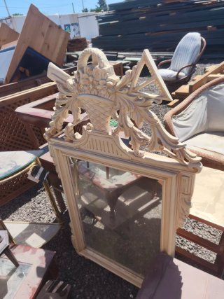 Espejo antiguo decorativo madera