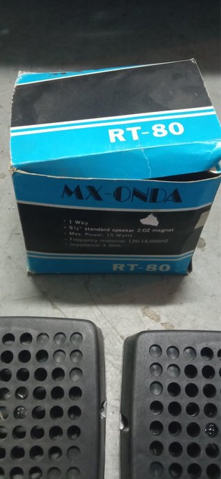 Altavoces MX UNDA RT-80 Negros