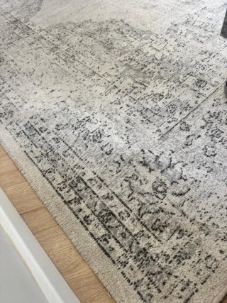 Alfombra Effecto Vintage Zara 200x300 Gris Beige
