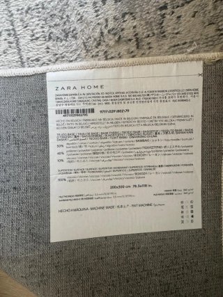 Alfombra Effecto Vintage Zara 200x300 Gris Beige