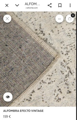 Alfombra Effecto Vintage Zara 200x300 Gris Beige